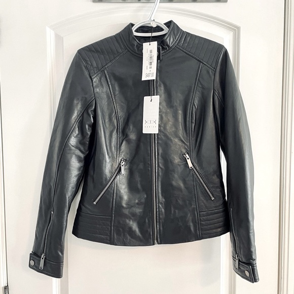 Brand NEW Genuine Leather Coat - Danier - Picture 1 of 16